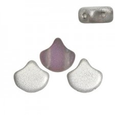 Ginko Leaf Beads 7.5x7.5mm Backlit matte spectrum